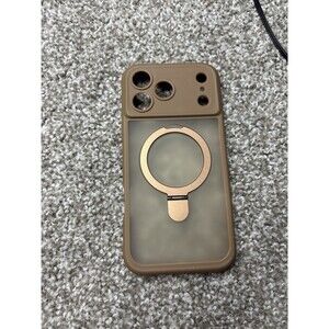 MOCCA iPhone 17 Pro Max Magnetic Kickstand Case Drop Plus Frosted Brown